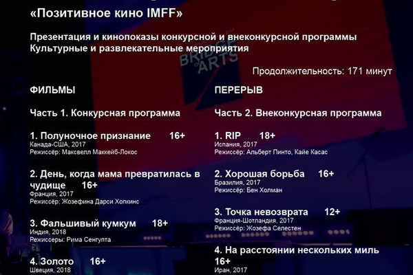 IMFF НОЧЬ КОРОТКОГО МЕТРА II