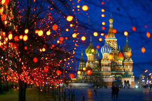 Огни новогодней Москвы