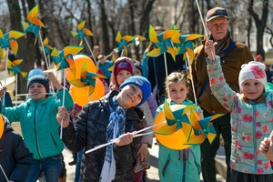 "Пасхальный дар" на Митинской улице