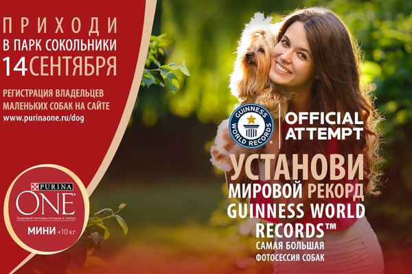 Guinness World Records™ в номинации "Крупнейшая фотосессия собак"
