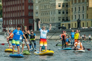 SUP-регата на Москве-реке