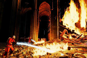 Notre-Dame on Fire