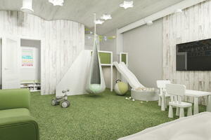 Green & White Loft