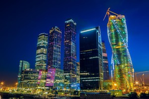Огни ночной Москвы