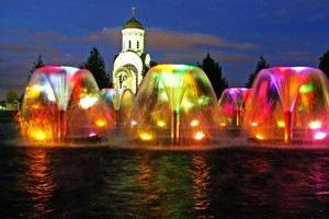 Огни ночной Москвы