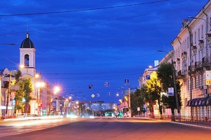 Огни ночной Москвы