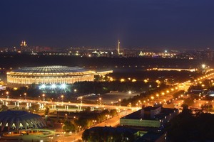 Огни ночной Москвы
