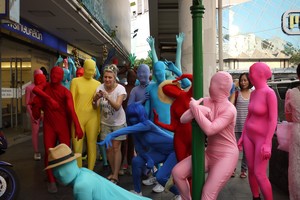 Зентаи прогулка в москве Zentai Walk in Moscow