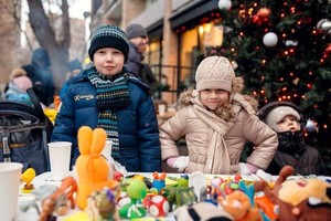 Зимний детский гараж-сейл с бараном Толи